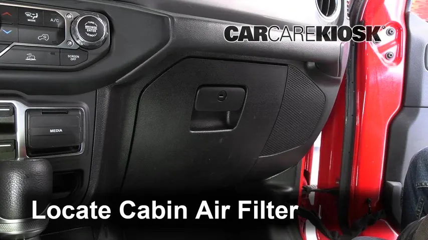 2021 Jeep Wrangler Unlimited Sahara 2.0L 4 Cyl. Turbo Filtro de aire (interior)